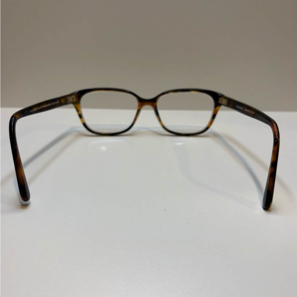 COACH EYEGLASSES 5443 (Black Tort Gltr Varsity Stripe) 52•16•140 COACH GLASSES - Picture 6 of 13